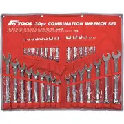 PK Tools 30 Piece Combination Metric and SAE Spanner Set - PT10184