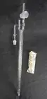 NOS Vintage Mercer Glass Works Merco Pyrex Glass Manometer No. 9498