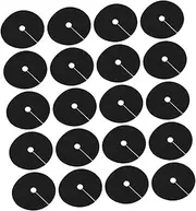 Kisangel 20pcs Plant Covers Plant Protectors Barrier Landscape Gardening Tree Ring Ground Cloth Black Ring Cover