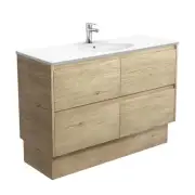 Fienza Rotondo Amato 1200 Vanity on Kickboard Scandi Oak ROT120BSK
