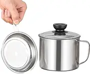 Cooking Oil Filter | Kitchen Cooking Oil Storage Tank,Grease Container with Fine Mesh Strainer for Home, Picnic, Restaurant, Cafe
