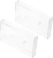 Plastic Music Cassette Holder Boxes Audio Cassettes Containers Tape Organizer Record Storage Box Elegantly Designed Compact