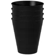 4 Pack IKEA FNISS 3 Gallon Black Trash Can – Compact Waste Bin for Bathroom