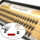 Natural Thick lashes Imitation Mink 20D Fake Eyelashes Individual Eyelash