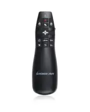 IOGEAR - Redpoint Gyroscopic Presentation Mouse with Laser Pointer - Black