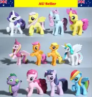 My Little Pony Princess Collection Cake Toppers Figurine Deco PVC Rainbow Magic