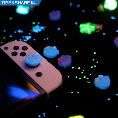 GeekShare Luminous Ghost Thumb Grips for Nintendo Switch/ Switch Lite/ OLED 4PCS