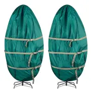 Premium Upright Christmas Tree Cover Canvas Storage Bag, fits up to 7.5ft Tree