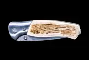 Moose Shed Antler Handle Buck 835 Folding Selkirk Pocket Knife. Moose Drop
