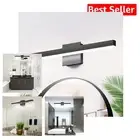 Contemporary 23.62in Matte Black LED Bathroom Light with Instant On Feature