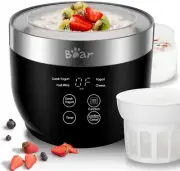 Electric Greek Yogurt Maker, Yogurt Maker Machine with Strainer and Timer Contro