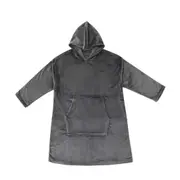 Grey Super Soft Hooded Blanket