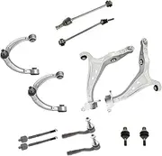 12 Pieces Front Axle Suspension Control Arm Ball Joint Stabilizer Link Tie Rod End Kits Compatible For Mercedes-Benz M-Class GLE GL GLS W16