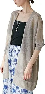 [ROPÉ PICNIC] Lope Picnic GDK15500 Women's Sheer Knit Topper Cardigan, Choose Length, Light Gray (08)