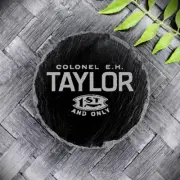 E.H. Taylor Bourbon Whiskey Slate Coaster Brand New Handcrafted Laser Engraved