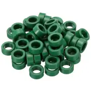 50Pcs Ferrite Toroid Core, Toroid Core 0.9"ODx0.6"IDx0.4"H Ferrite Rings, Green