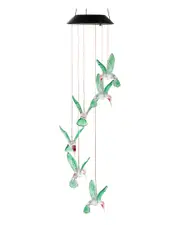 Fresh Fab Finds LED Solar Hummingbird Wind Chime