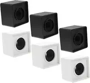 UPKOCH 6pcs Microphone Flag Cube Cover Durable Sponge Material for Interview Tv Use Chic Design for Live Shows Meetings Microphone Isolation Prop
