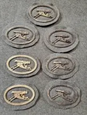 WWI German Machine Gun Badge, minor issue, middle staple missing* Still great!