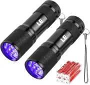 LE UV Torch, 9 LED 395Nm Mini UV Light Portable Ultraviolet LED Flashlight fo...