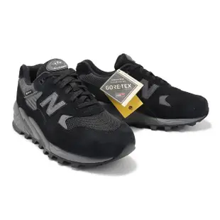 【NEW BALANCE】休閒鞋 580 男鞋 黑 磁石灰 防水 緩震 麂皮 拼接鞋面 NB 戶外鞋(MT580RGR-D)