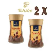 2 x Tchibo Family invigorating & strong instant coffee 200g