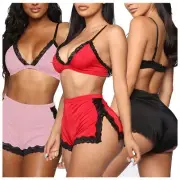 New Sexy Underwear Women's Sense Pajamas Home Wear Three Point Two Piece Pajamas