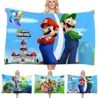 Super Mario Bros 3D Print Super Absorbent Quick Dry Beach Towel 30"x60" Kids