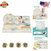 Foldable Baby Play Mat for Crawling & Tummy Time - Reversible, Waterproof Foam