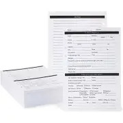 Stockroom Plus 200 Sheets Client Profile Cards for Stylists, Small Business, ...