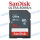 SanDisk ULTRA SDHC 16G 【UHS-I C10 80MB/s】記憶卡 公司貨【中壢NOVA-水世界】【跨店APP下單最高20%點數回饋】