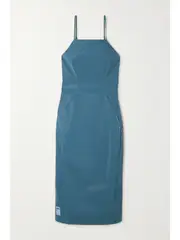[MCQ ALEXANDER MCQUEEN] MCQ ALEXANDER MCQUEEN - Vinyl Midi Dress - Blue - x small x small Blue