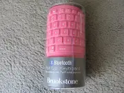 Brand New Brookstone Bluetooth Wireless Roll-Up Keyboard 789725 Pink