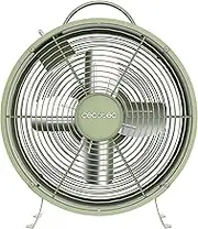 Cecotec - EnergySilence 400 RetroDesk Green Table Fan - 25 W, Diameter 63 cm, 4 blades, 2 speeds, Neat Design, Easy to Use