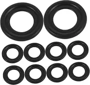 Oil Seal Kit 10pcs Oil Gasket Assortment Drain Plug Gasket Sealing for Car Motor