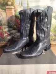 NEW / Dingo Mens Ace High Cowboy Boot (DI 848) - Black - SIZE: 12 D