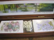 Readers Digest Playing Card Set Still Sealed in Orig Wooden Case 2 DECKS&5 DICE