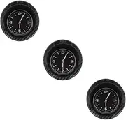 Gatuida 3 Pcs Car Clock Car Dashcam Decorations for Car Luminous Clock Car Decor Automatic Motorcycle Clock Digital Clock Luminous Quartz Clock Car Mounted Clock Black Glass Mirror