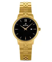 Westar Profile Stainless Steel Black Dial Quartz 40215GPN103 30M Ladies Watch