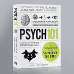 英文原版 PSYCH 101 PSYCHOLOGY 101系列 心理學 FACTS BASICS STATISTICS