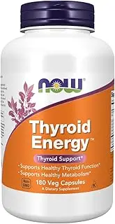NOW Foods Thyroid Energy Veg Capsules (180 Capsules, Pack Of 2)