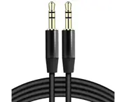 Audio Cable Anti-interference Stable Transmission Soft 3.5mm Male to Male Headphone Audio Wire for Home - Black