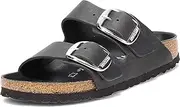 [Birkenstock] Womens Arizona Open Toe Casual Slide Sandals, Black, Size 9.0 US