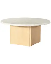 Acme Furniture Qwin Coffee Table with Marble Top