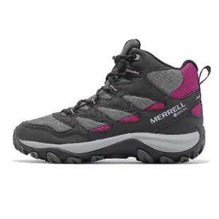 Merrell 越野鞋 West Rim Sport Mid GTX 女鞋 灰 黑 登山鞋 防水 ML037310