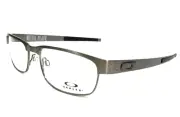 OAKLEY Titanium Eyeglasses METAL PLATE OX5038-0655 55-18 Brushed Chrome Frames