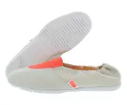 Onitsuka Tiger Gymnastics Womens Shoes Size 8, Color: Vaporous Grey/Flash Coral