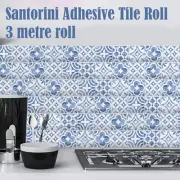 Santorini Morocco 3m Tile Home Decor Decal Kitchen Adhesive Pattern Look