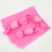 Wax Candy Wrappers -for caramels & taffy - Pink 4"x5", 1 lb. package