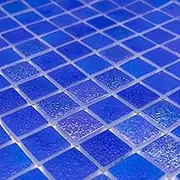 10 Sheets Glass Mosaic Tiles, Recycled Glass Tile, 300mm x 300mm Pool Tile, Splashback, Feature Wall, Tile for Kitchen Bathroom Shower (Jodhpur Blue, 0.9 Sq.m)